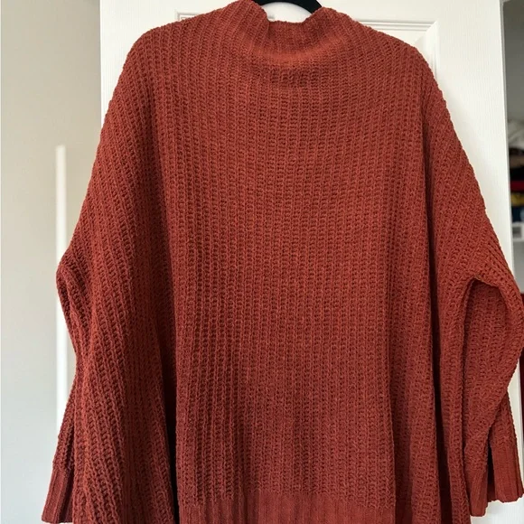 True Craft Warm Brick Cowl Neck Sweater- Size: Large - Picture 2 of 5